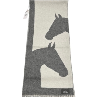 【HERMES/エルメス】 マフラー マフラー カシミヤ グレー   ユニセックス【中古】【真子質店】【GD】【DMax】