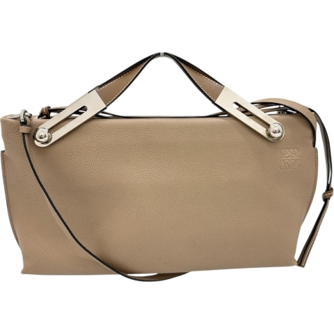 【LOEWE/ロエベ】 ミッシー 2WAYバッグ ハンドバッグ レザー ブラウン/シルバー金具 レディース【中古】【真子質店】【BL】【MoxY】