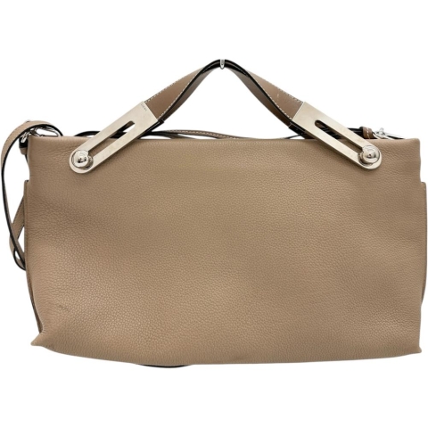 【LOEWE/ロエベ】 ミッシー 2WAYバッグ ハンドバッグ レザー ブラウン/シルバー金具 レディース【中古】【真子質店】【BL】【MoxY】