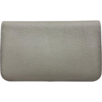 【HERMES/エルメス】 ドゴン デュオGM  長財布 B刻印（2023年製） レザー/トゴ グレー（グリメイヤー）/シルバー金具 レディース【中古】【真子質店】【BL】【IDxx】