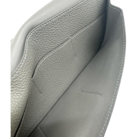 【HERMES/エルメス】 ドゴン デュオGM  長財布 B刻印（2023年製） レザー/トゴ グレー（グリメイヤー）/シルバー金具 レディース【中古】【真子質店】【BL】【IDxx】