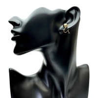 ボール イヤリング K18ゴールド 18金 1.6g レディース【中古】【真子質店】【BL】【TMox】【ex】