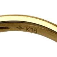 14号 天然イエローダイヤモンド 0.30ct リング・指輪 K18ゴールド 18金 2.4g レディース【中古】【真子質店】【NN】【SxT】