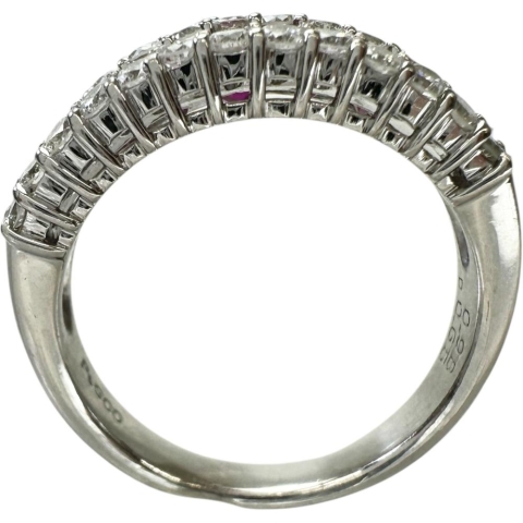 12号 ルビー 0.98ct ダイヤモンド 0.65ct リング・指輪 Pt900プラチナ 7.5g レディース【中古】【真子質店】【NN】【IxKMi】