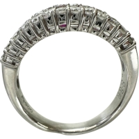 12号 ルビー 0.98ct ダイヤモンド 0.65ct リング・指輪 Pt900プラチナ 7.5g レディース【中古】【真子質店】【NN】【IxKMi】