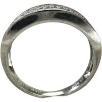 13号 パライバトルマリン 0.12ct ダイヤモンド 0.32ct リング・指輪 Pt900プラチナ 4.3g レディース【中古】【真子質店】【NN】【MoYI】