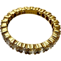 13号 フルサークル ダイヤモンド 2.00ct リング・指輪 K18ゴールド 18金 3.4g レディース【中古】【真子質店】【NN】【IMoxK】