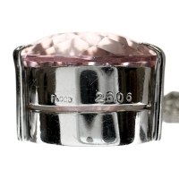 モルガナイト 26.06ct ダイヤモンド 0.02ct ネックレス Pt900プラチナ/Pt850プラチナ/K14WG(カン部分のみ) 16.2g 50cm レディース【中古】【真子質店】【NN】【TDTx】