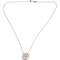 【ラソマ】 スイング  ダイヤモンド 0.65ct ネックレス K18PGピンクゴールド 18金/K18WGホワイトゴールド 18金 8.3g 52cm レディース【中古】【真子質店】【NN】【IYMiMa】