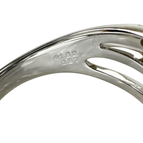 12.5号 アクアマリン(サンタマリアカラー) 1.62ct ダイヤモンド 0.37ct リング・指輪 Pt900プラチナ 8.6g レディース【中古】【真子質店】【NN】【IMaKMo】