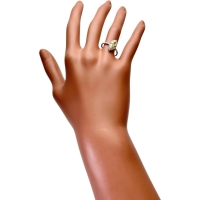 12号 ダイヤモンド(推定ファンシーイエロー-SI2程度) 1.226ct ダイヤモンド 0.43ct リング・指輪 Pt900プラチナ 3.1g レディース【中古】【真子質店】【NN】【IKYx】