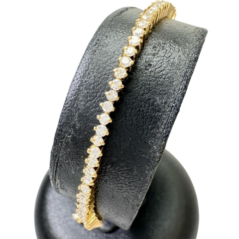 テニスブレスレット ダイヤモンド 2.00ct ブレスレット K18ゴールド 18金 6.9g 18cm レディース【中古】【真子質店】【NN】【ITYMo】