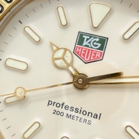 【TAG HEUER/タグホイヤー】 S94.006K プロフェッショナル 腕時計 GP クオーツ ベージュ文字盤/ゴールドベルト メンズ【中古】【真子質店】【GD】【Moxx】