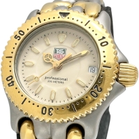 【TAG HEUER/タグホイヤー】 WG1421-0 プロフェッショナル 200 腕時計 ステンレススチール/GP クオーツ ベージュ文字盤/ゴールドシルバーコンビベルト レディース【中古】【真子質店】【NN】【TMix】