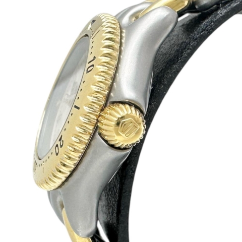 【TAG HEUER/タグホイヤー】 WG1421-0 プロフェッショナル 200 腕時計 ステンレススチール/GP クオーツ ベージュ文字盤/ゴールドシルバーコンビベルト レディース【中古】【真子質店】【NN】【TMix】