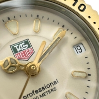 【TAG HEUER/タグホイヤー】 WG1421-0 プロフェッショナル 200 腕時計 ステンレススチール/GP クオーツ ベージュ文字盤/ゴールドシルバーコンビベルト レディース【中古】【真子質店】【NN】【TMix】