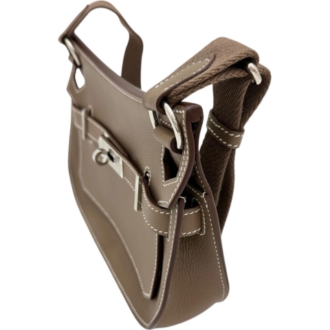 【HERMES/エルメス】 ジプシエール ミニ  ショルダーバッグ エバーカラー/レザー エトゥープ/シルバー金具 レディース【中古】【真子質店】【BL】【MiMixx】