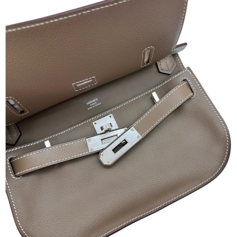 【HERMES/エルメス】 ジプシエール ミニ  ショルダーバッグ エバーカラー/レザー エトゥープ/シルバー金具 レディース【中古】【真子質店】【BL】【MiMixx】