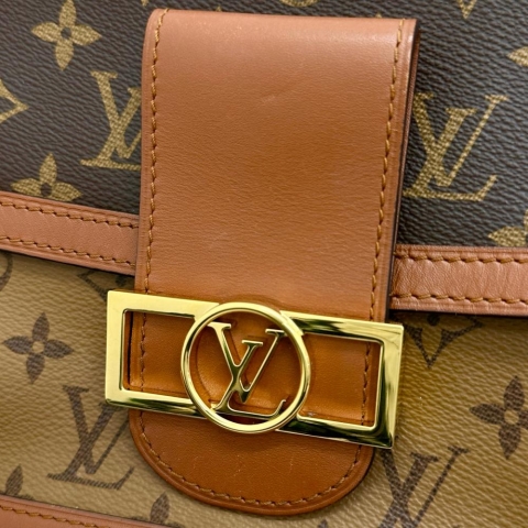 【LOUIS VUITTON/ルイ・ヴィトン】 M45958 モノグラムリバース ドーフィーヌMM ショルダーバッグ モノグラムキャンバス PVC/ゴールド金具 レディース【中古】【真子質店】【BL】【IMiKx】