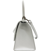 【BALENCIAGA/バレンシアガ】 593546 アディダスコラボ アワーグラス スモール 2WAYショルダーバッグ ハンドバッグ レザー ホワイト/ブラック/シルバー金具 レディース【中古】【真子質店】【BL】【Sxx】