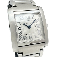【CARTIER/カルティエ】 WSTA0065 新型 タンクフランセーズ 保証書/ギャラ/箱付 腕時計 ステンレススチール クオーツ 2023年製 シルバー文字盤 レディース【中古】【真子質店】【BL】【MaSMix】