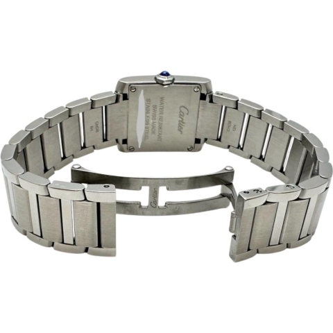 【CARTIER/カルティエ】 WSTA0065 新型 タンクフランセーズ 保証書/ギャラ/箱付 腕時計 ステンレススチール クオーツ 2023年製 シルバー文字盤 レディース【中古】【真子質店】【BL】【MaSMix】