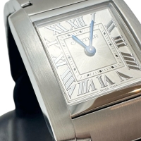 【CARTIER/カルティエ】 WSTA0065 新型 タンクフランセーズ 保証書/ギャラ/箱付 腕時計 ステンレススチール クオーツ 2023年製 シルバー文字盤 レディース【中古】【真子質店】【BL】【MaSMix】