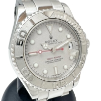 【ROLEX/ロレックス】 168622 ヨットマスター 腕時計 ステンレススチール/Ptプラチナ 自動巻き/オートマ 2000年製 シルバー文字盤/シルバーベルト レディース【中古】【真子質店】【BL】【KDMix】【ex】