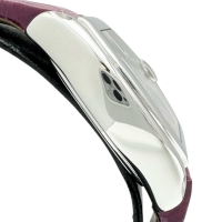 【CARTIER/カルティエ】 W62017V3 ロードスターSM 腕時計 ステンレススチール/レザー クオーツ ピンク文字盤/ヴァイオレットレザーベルト レディース【中古】【真子質店】【BL】【TDxS】