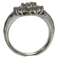 12.5号 中央ダイヤモンド（推定VLY/SI/GOODクラス） 0.504ct その他ダイヤモンド 0.50ct リング・指輪 Pt900プラチナ 6.8g レディース【中古】【真子質店】【NN】【Dxx】