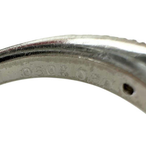 12.5号 中央ダイヤモンド（推定VLY/SI/GOODクラス） 0.504ct その他ダイヤモンド 0.50ct リング・指輪 Pt900プラチナ 6.8g レディース【中古】【真子質店】【NN】【Dxx】