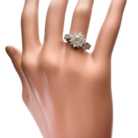 12.5号 中央ダイヤモンド（推定VLY/SI/GOODクラス） 0.504ct その他ダイヤモンド 0.50ct リング・指輪 Pt900プラチナ 6.8g レディース【中古】【真子質店】【NN】【Dxx】