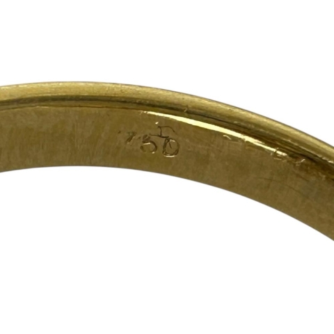 17.5号 サファイア ダイヤモンド リング・指輪 K18ゴールド 18金 9.0g レディース【中古】【真子質店】【NN】【IMoDx】