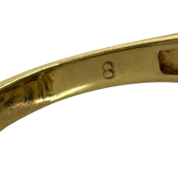 17.5号 サファイア ダイヤモンド リング・指輪 K18ゴールド 18金 9.0g レディース【中古】【真子質店】【NN】【IMoDx】