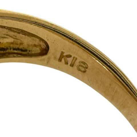 12号 サファイア 2.00ct ダイヤモンド 0.24ct リング・指輪 K18ゴールド 18金 4.3g レディース【中古】【真子質店】【NN】【KDMi】