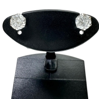 ダイヤモンド（H-SI2-VG） 0.348ct ダイヤモンド(G-SI2-VG) 0.315ct ピアス Pt900プラチナ 0.4g レディース【中古】【真子質店】【NN】【DIMi】