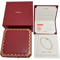 【CARTIER/カルティエ】 ジュストアンクル スモールモデル 現行モデル ダイヤモンド 0.18(20石)ct ブレスレット K18WGホワイトゴールド 18金 9.1g B6084017  #16 レディース【中古】【真子質店】【BL】【MoYMox】
