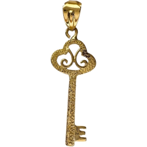 キーモチーフ ペンダントトップ K18ゴールド 18金 0.8g レディース【中古】【真子質店】【NN】【ITx】