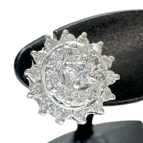 ダイヤモンド 0.52/0.52ct ピアス Pt900プラチナ 4.2g レディース【中古】【真子質店】【NN】【DMox】